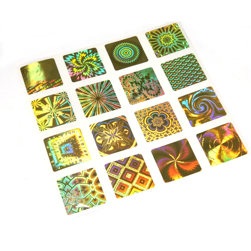 Waterproof Self Adhesive Label Sticker Holographic Stickers Pet Accept Wholesale Roll Security Labels packaging reference