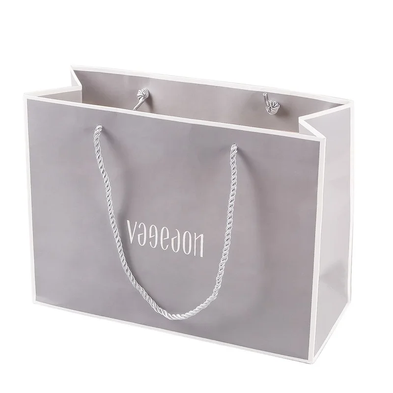 Custom Paper Bags With Your Own Logo Print Matte Lamination Soap Clothes Cosmetic Shopping Bag From Printing Factory packaging reference