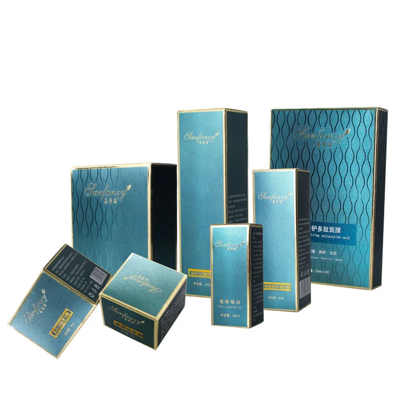 Custom logo Eyelash Paper Box Cosmetic Packaging Eco Friendly Material Lotion Boxes for Packiging packaging reference