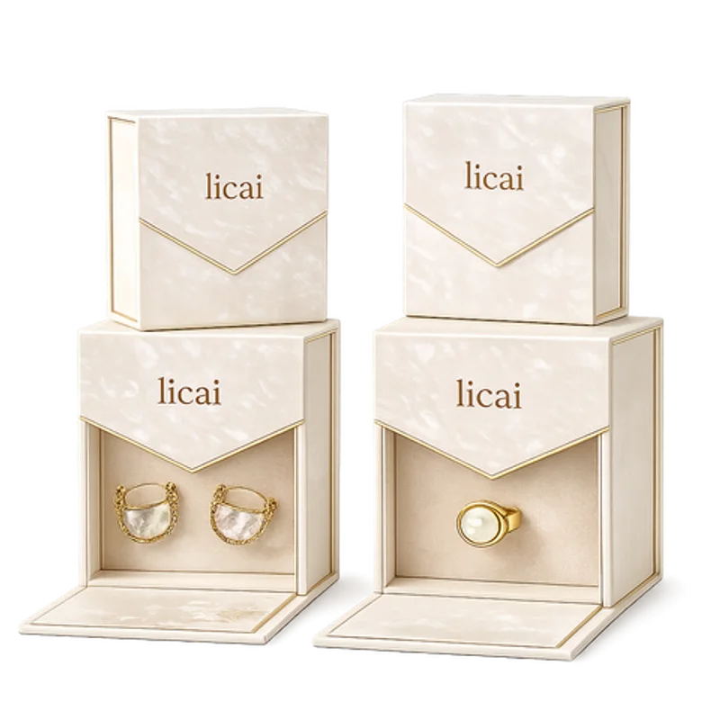 Personalized Luxury Paper Necklace Jewelry Gift Box Packaging Custom logo for Necklaces packaging reference