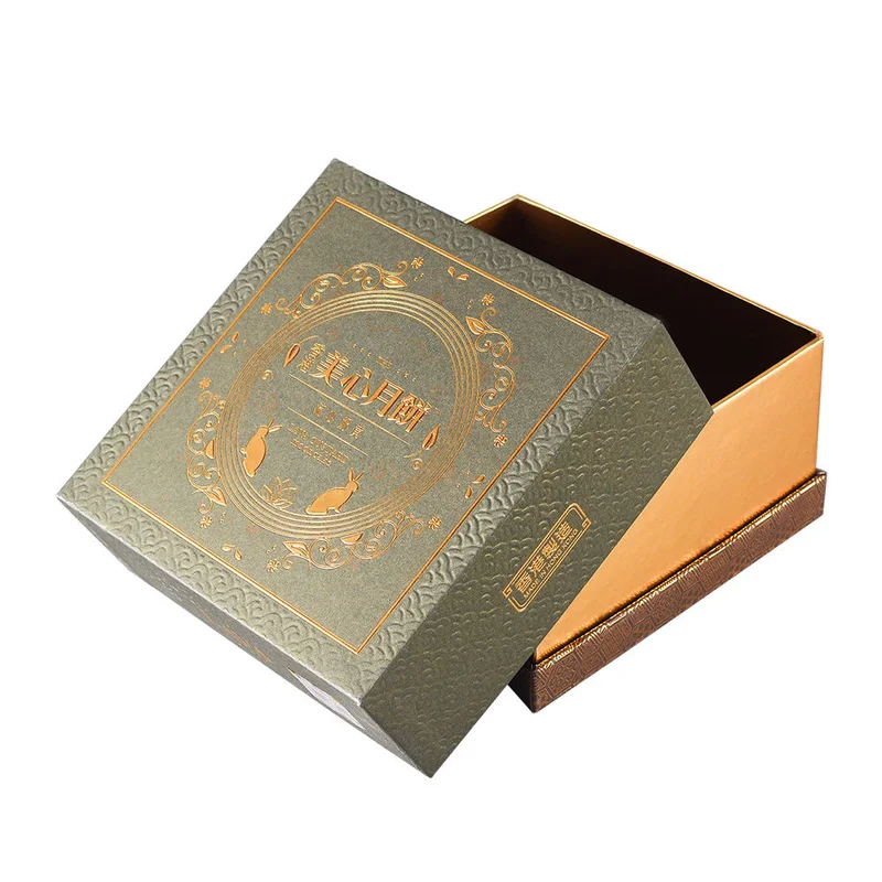 Kraft Printed Cupcake Gift Paper Cake Boxes Manufacturer High Quality Custom 300gsm Small Cheap Brown Food Rigid Boxes Accept packaging reference