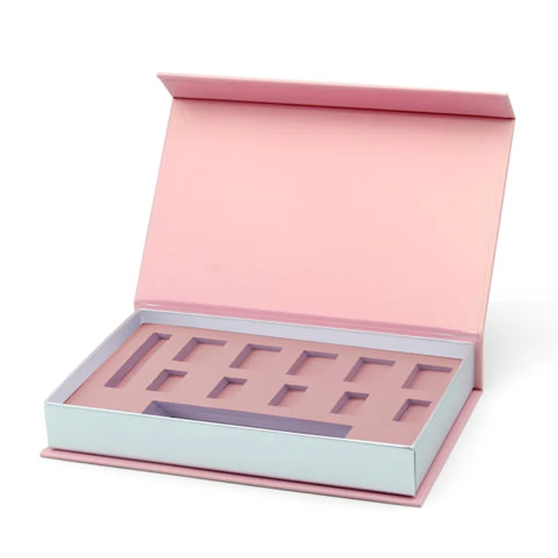 Custom Pink Empty Manicure Press on False Artificial Fake Nails Packaging Box for Nails packaging reference