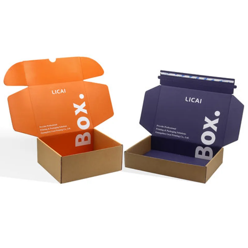 Custom Carton Brown Emballage Caja De Carton Papel Airplane Corrugated Postal Delivery Zipper Mailer Shipping Box Packaging packaging reference