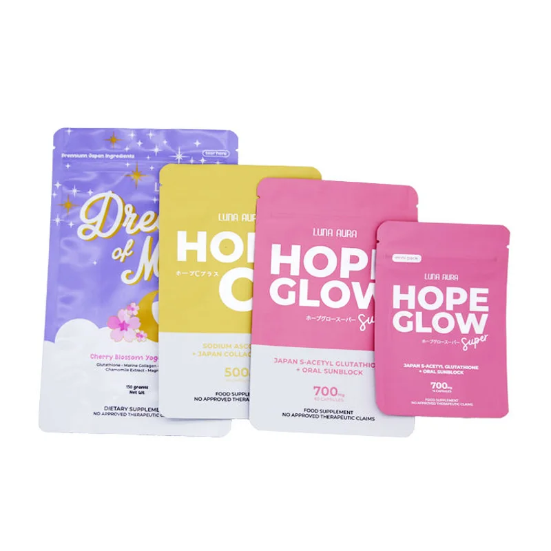 Custom Printed Large Ziplock Gummy Food Storage Aluminum Foil Bags 3.5g Smell Proof Bags packaging reference