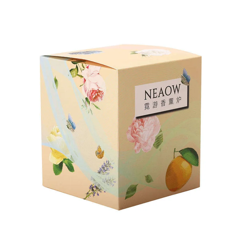 One-stop Service Custom Any Packaging Aromatherapy Scented Candle Gift Box Square Paper Box With Car Aromatherapy Box packaging reference