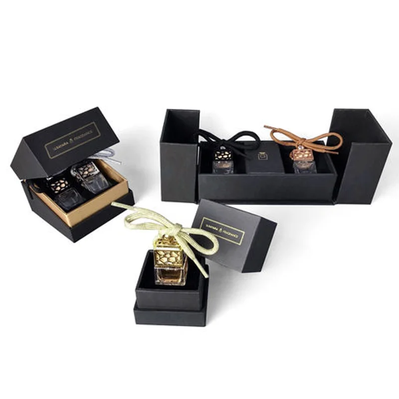 Custom Paper Car Diffuser Parfum Freshener Fragrance Box Packaging packaging reference