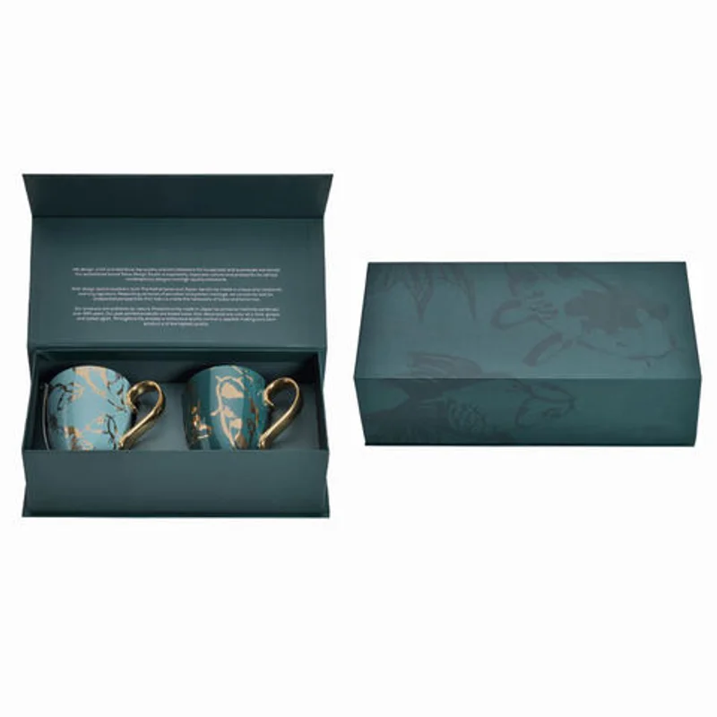 Custom Logo Cardboard Ceramic Water Coffee Mug Cup Set Gift Packaging Box for Glass Cup Mugs With Foam packaging reference