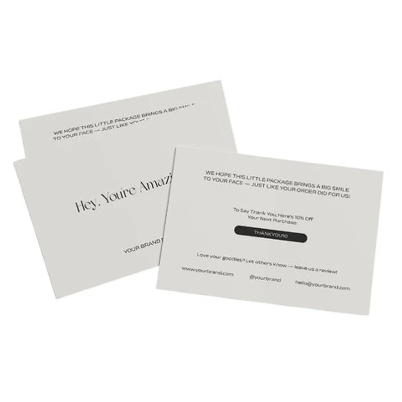 Custom Cards & Inserts packaging reference